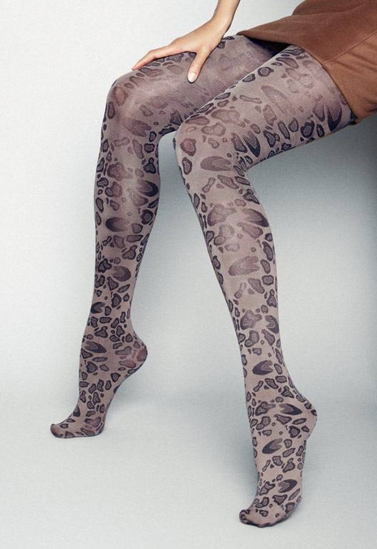 Punčocháče Veneziana Leopardo
