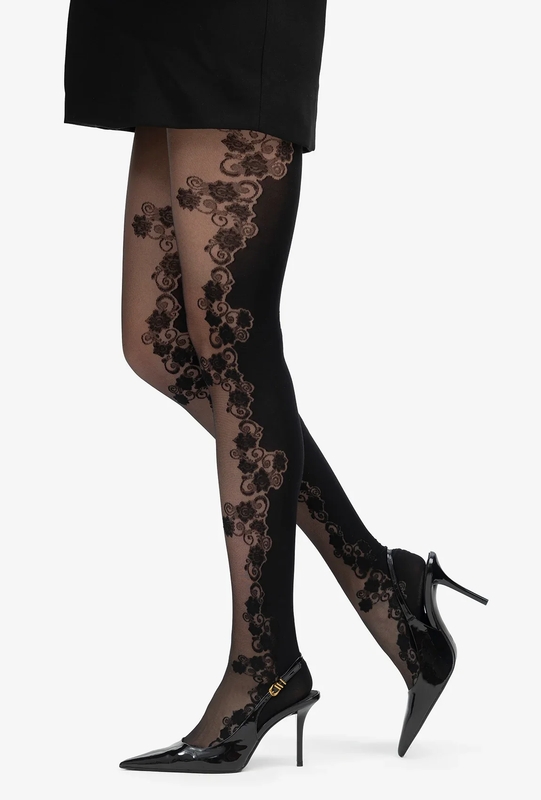 Punčocháče Gatta Floral 03 50