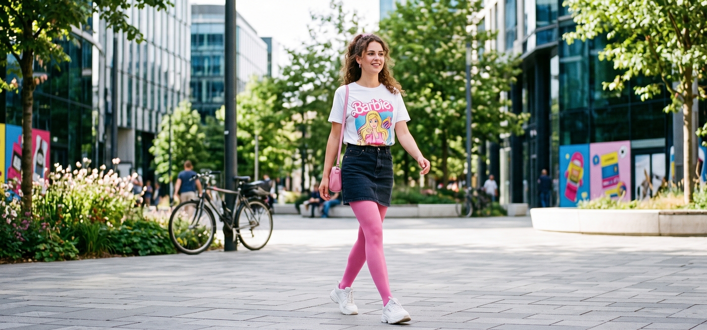 Růžové punčochové zboží (fuchsiová, rosa) | Timea.cz
